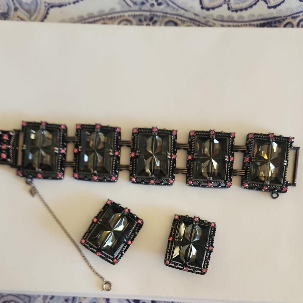 Vintage Sarah Coventry Bracelet And Earrings